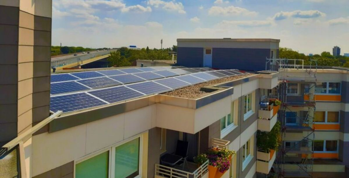 Edifícios onde foram instalados paineis fotovoltaicos, na diocese de Treviso, Itália. Foto Diocese de Treviso