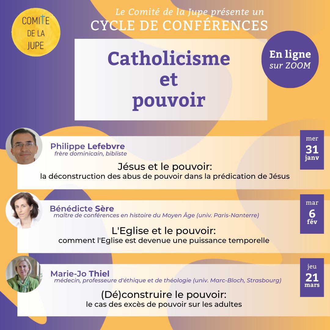 Ciclo de conferencias Catholicisme et pouvoir_cartaz
