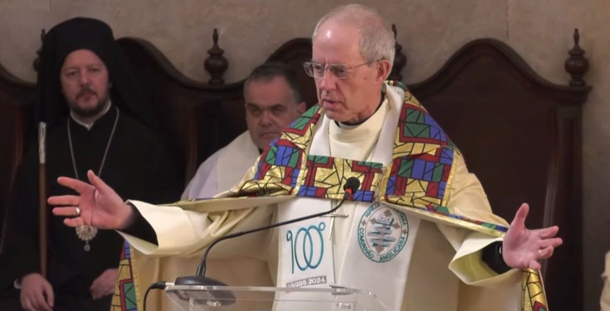 Arcebispo de Cantuária, Justin Welby, durante visita a Portugal, 17 fevereiro 2024. Foto Igreja Lusitana