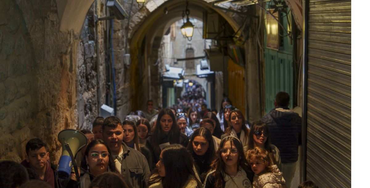 Via Sacra em Jerusalém, 23 de feveiro 2024. Foto PGPO CTS