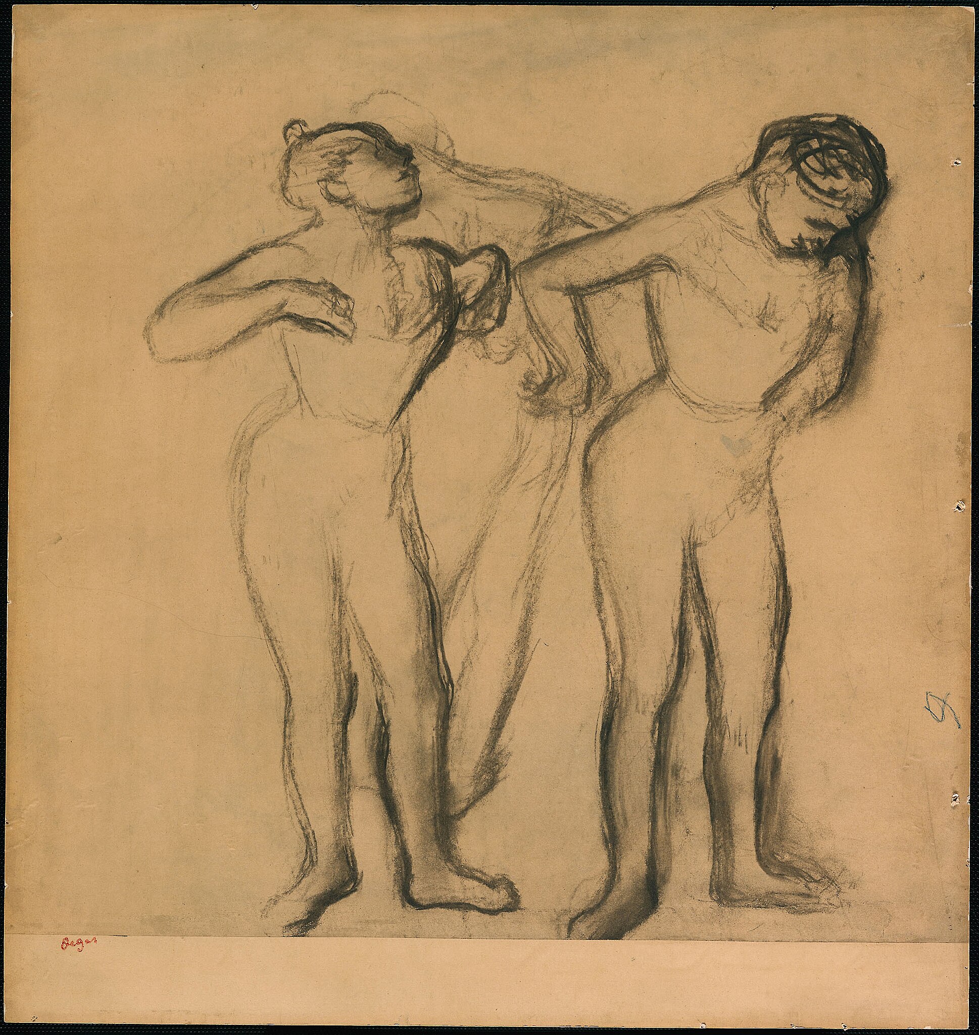 Três Dançarinas, de Edgar Degas, Domínio público, via Wikimedia Commons.