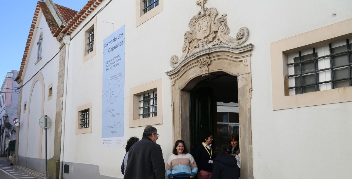 Entrada do LA CC no Convento das Capuchas, em Santarém. Foto LA CC