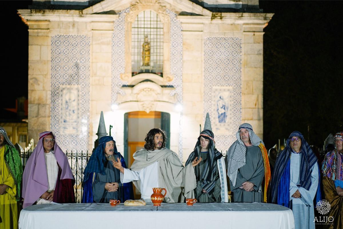 Representação da Última Ceia em 2023. Foto © CM Alijó