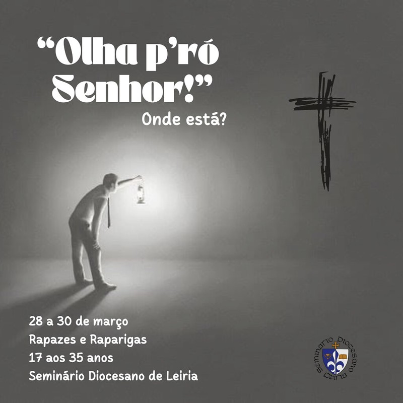 cartaz olha pro senhor diocese leiria
