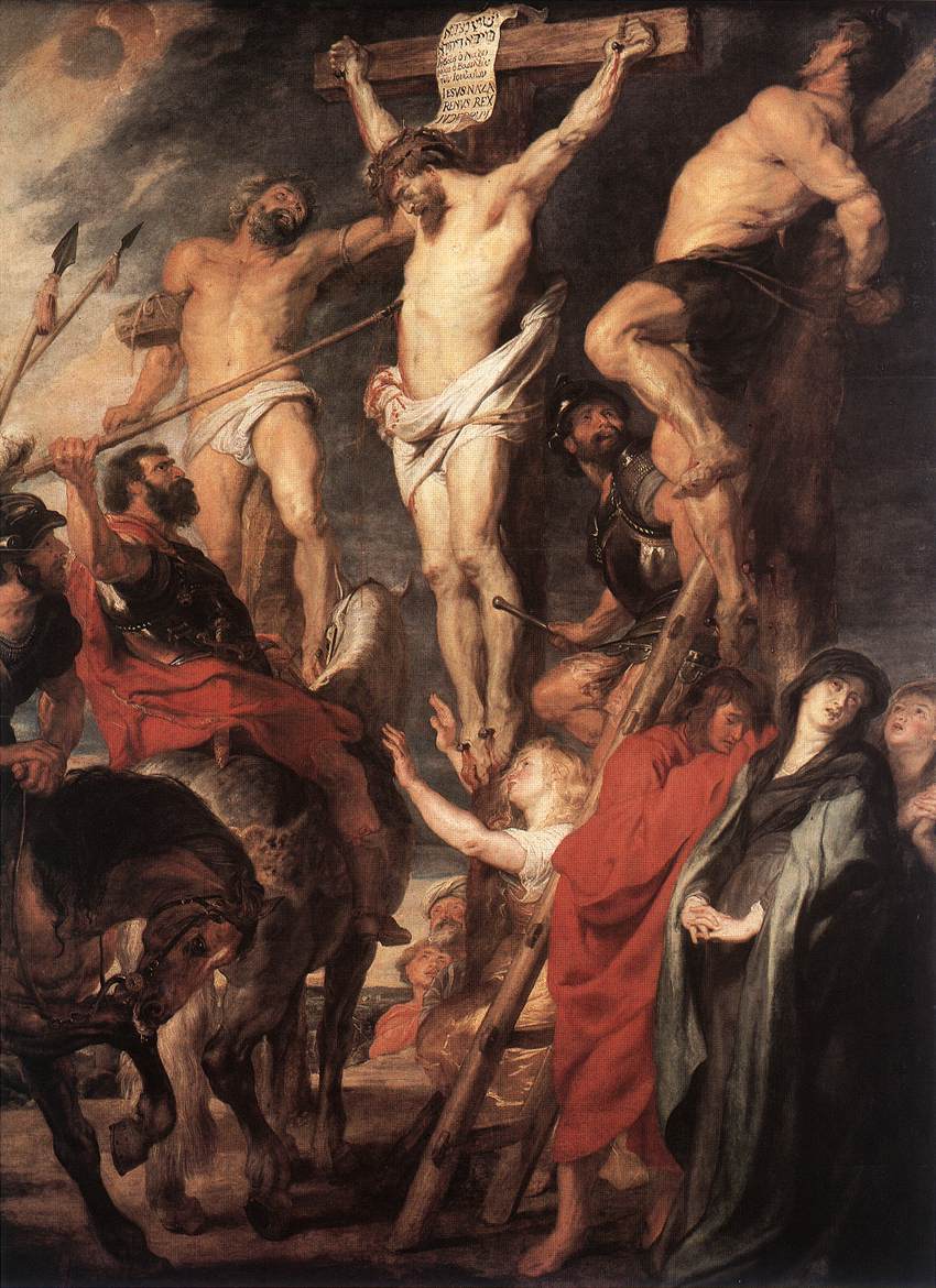 Crucificação. Jesus entre os dois ladrões