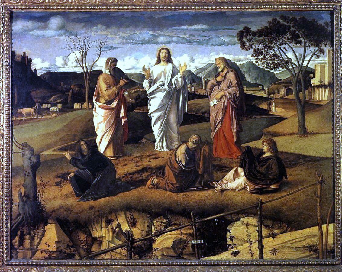 Transfiguração de Jesus, por Giovanni Bellini.