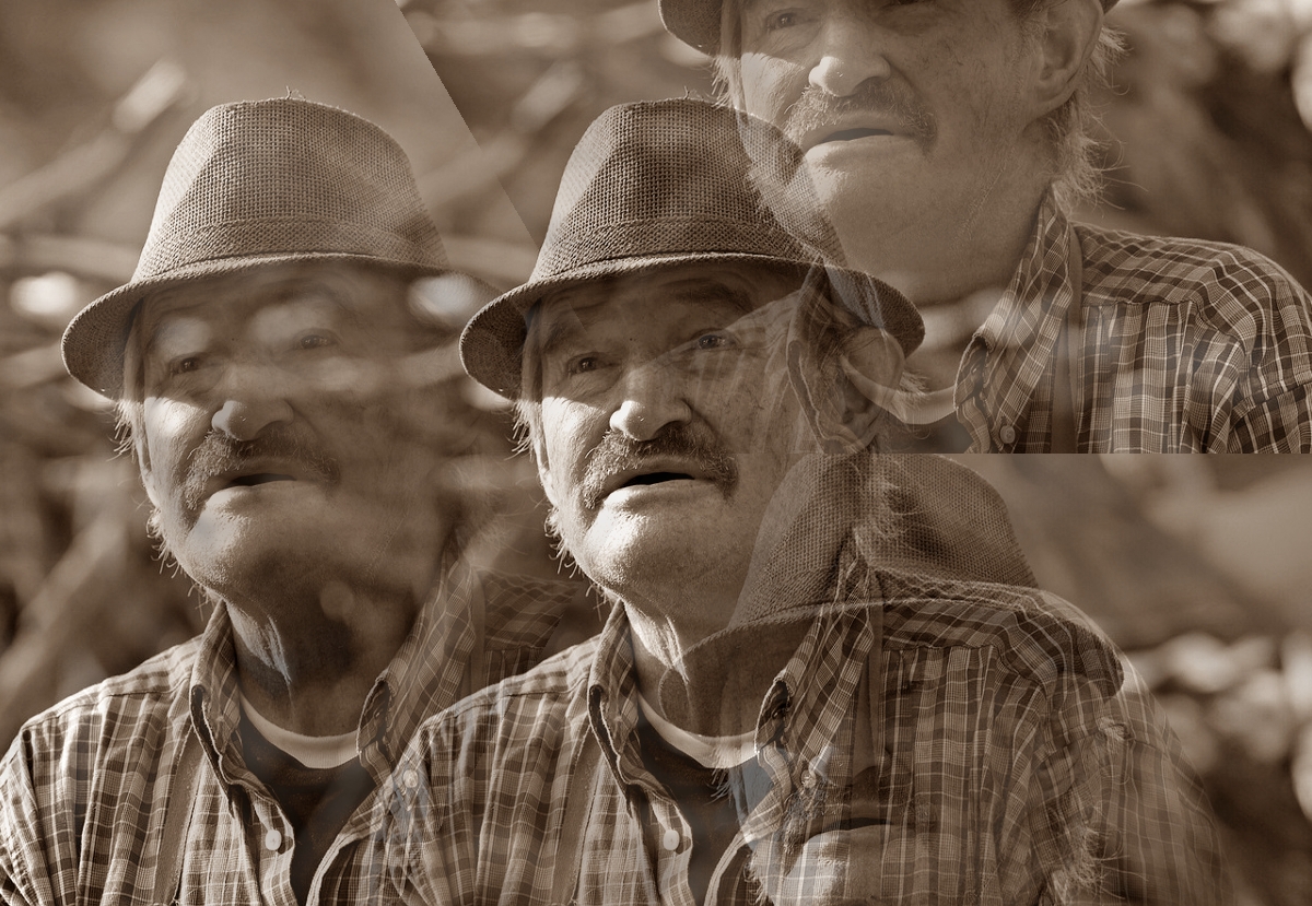 Homem idoso, Imagem de Mario por Pixabay (trabalhada)