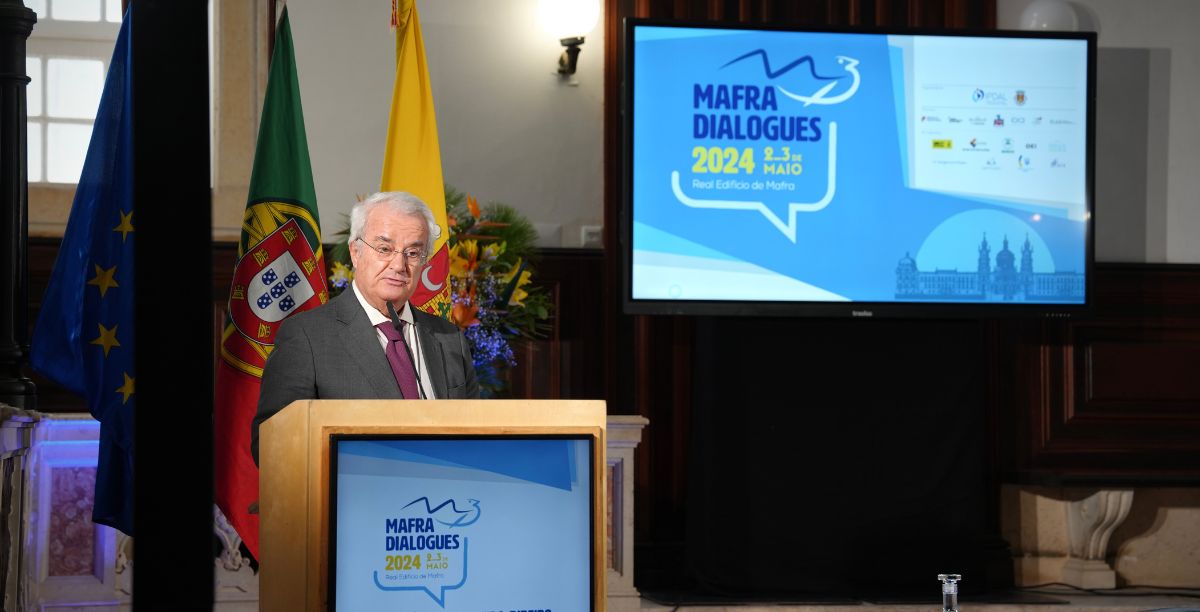 António de Almeida-Ribeiro fala durante o Mafra Dialogues. Foto Kaiciid