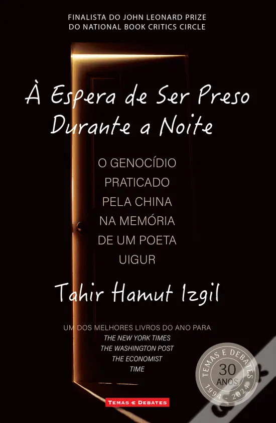 Capa do livro À espera de ser preso durante a noite, de Tahir Hamut Izgil