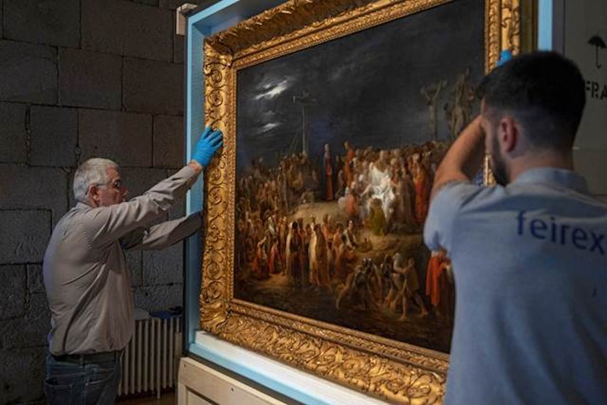 Descida da Cruz, de Domingos Sequeira. Foto disponibilizada pelo Museu Soares dos Reis.