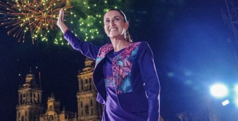 Claudia Sheinbaum, eleita presidente do México, 2 junho 2024. Foto X Arturo Reyes Sandoval