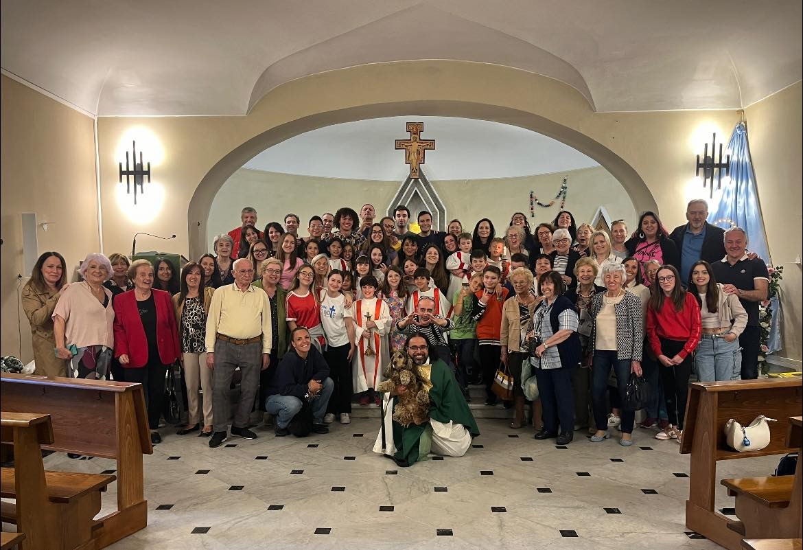 Don Roberto Fiscer na sua paróquia, junho de 2024. Foto Direitos reservados