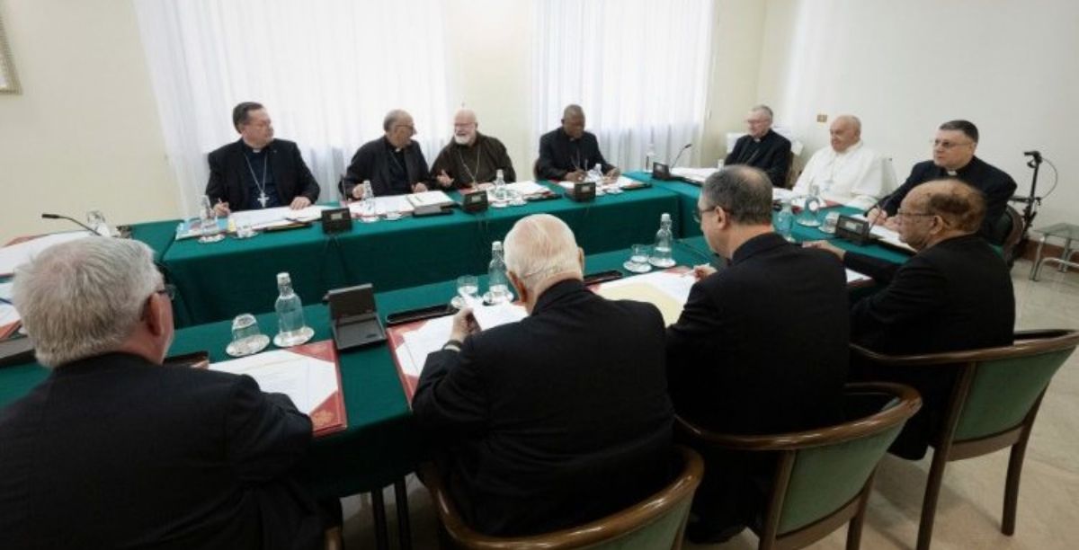 Reunião do C9 com o Papa, 18 junho 2024. Foto Vatican media