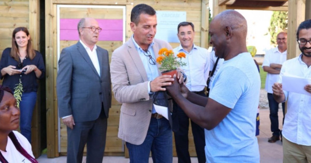 Inauguração da horta do Bairro da Conceição da Abóboda, em S. Domingos de Rana. Foto: Direitos reservados.