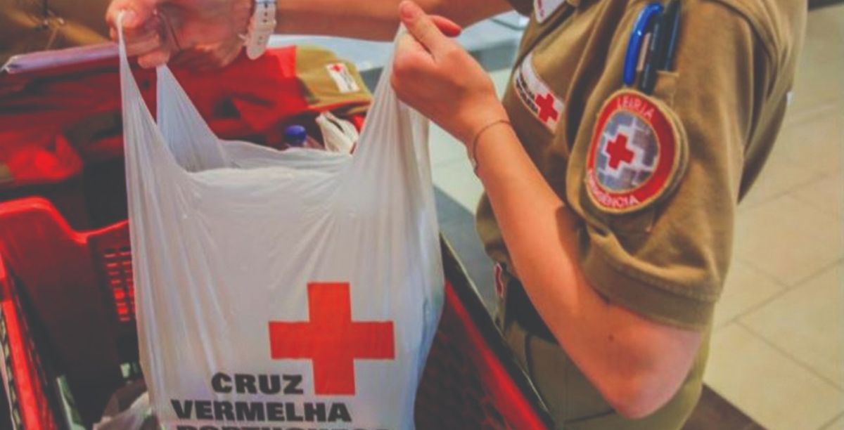 Campanha da Cruz Vermelha nos supermercados. Foto DR