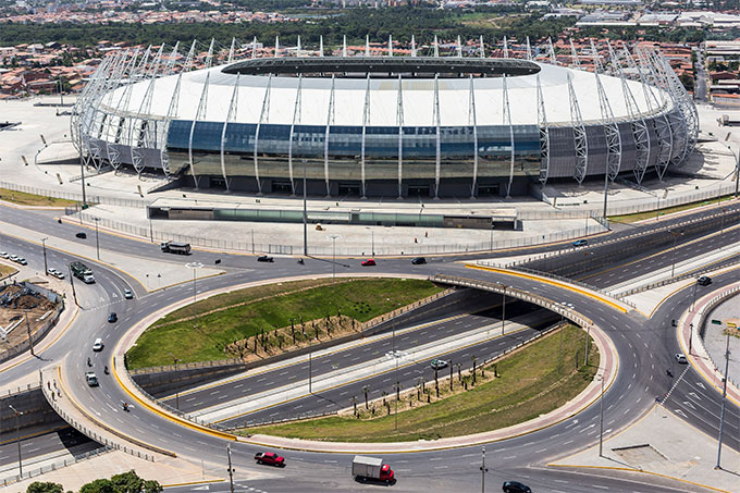 Estádio Arena Castelão, em Fortaleza, Brasil