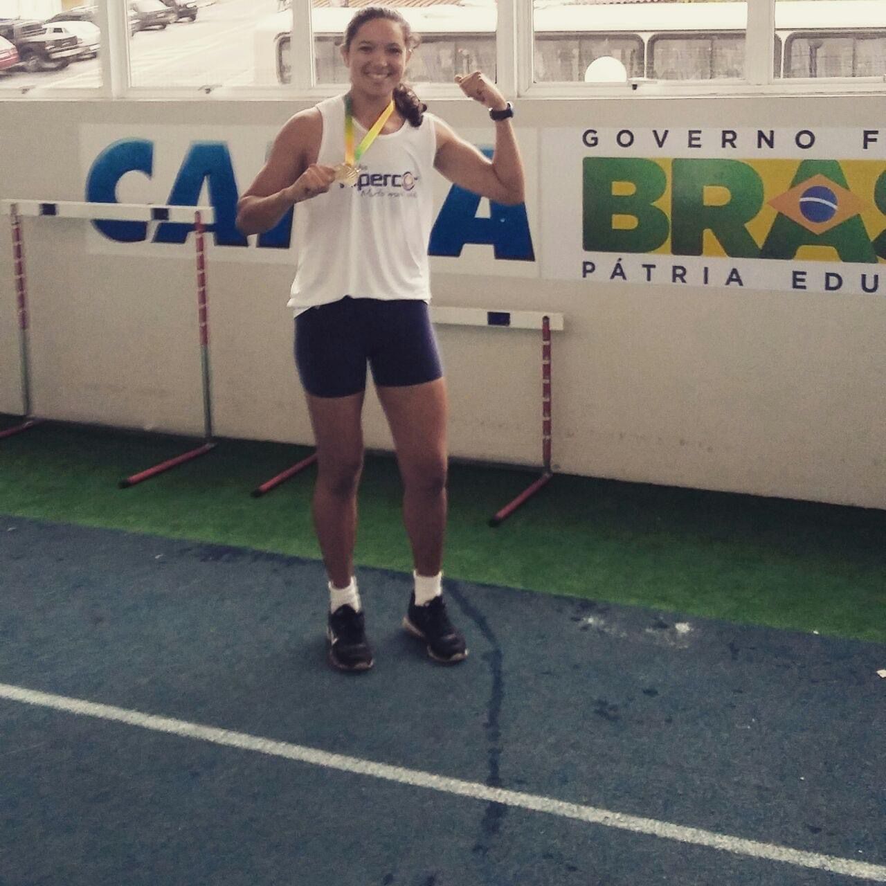 Eliana Bandeira numa das suas primeiras conquistas. Foto DR