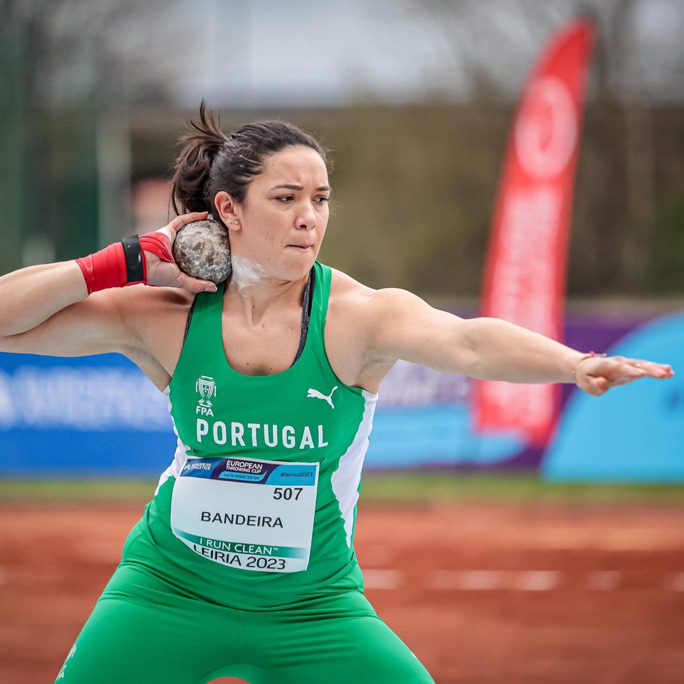 Eliana Bandeira na Taça Europeia de lançamentos, Leiria, agosto 2023. Foto DR