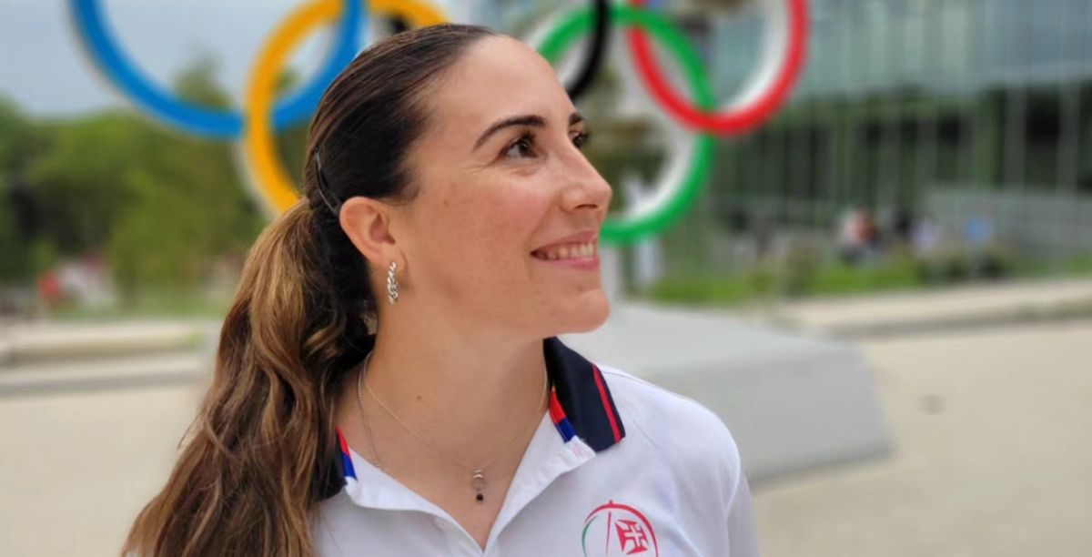 Irina Rodrigues na Aldeia Olímpica de Paris, Julho 2024. Foto DR