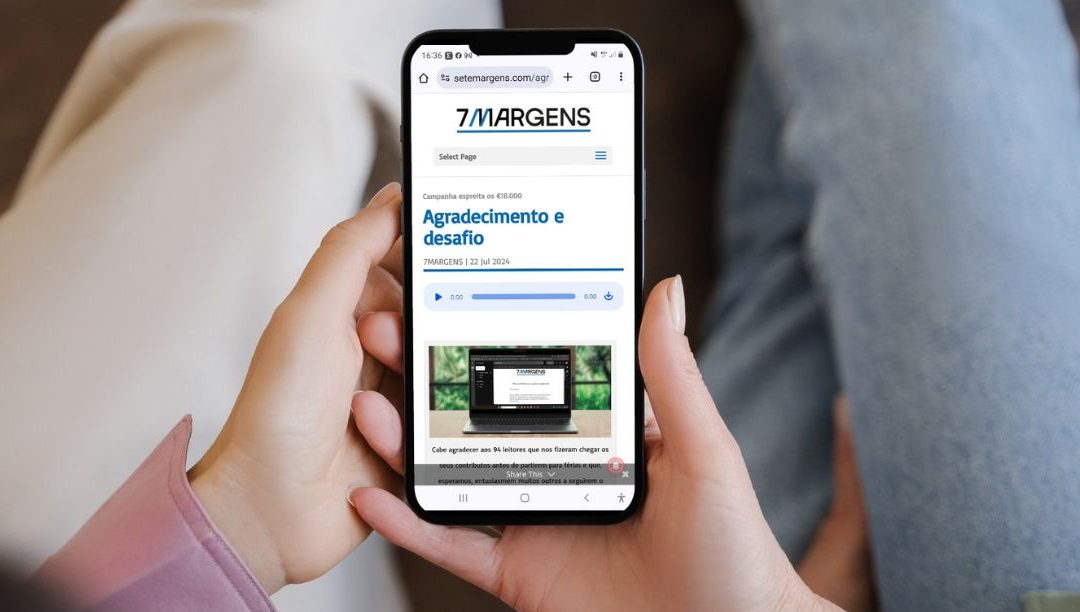 Mais de uma centena de leitores apoiam o 7MARGENS