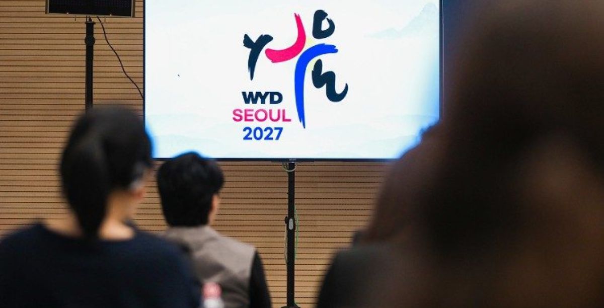 Apresentação do logotipo da JMJ Seoul 2027. Foto Vatican Media
