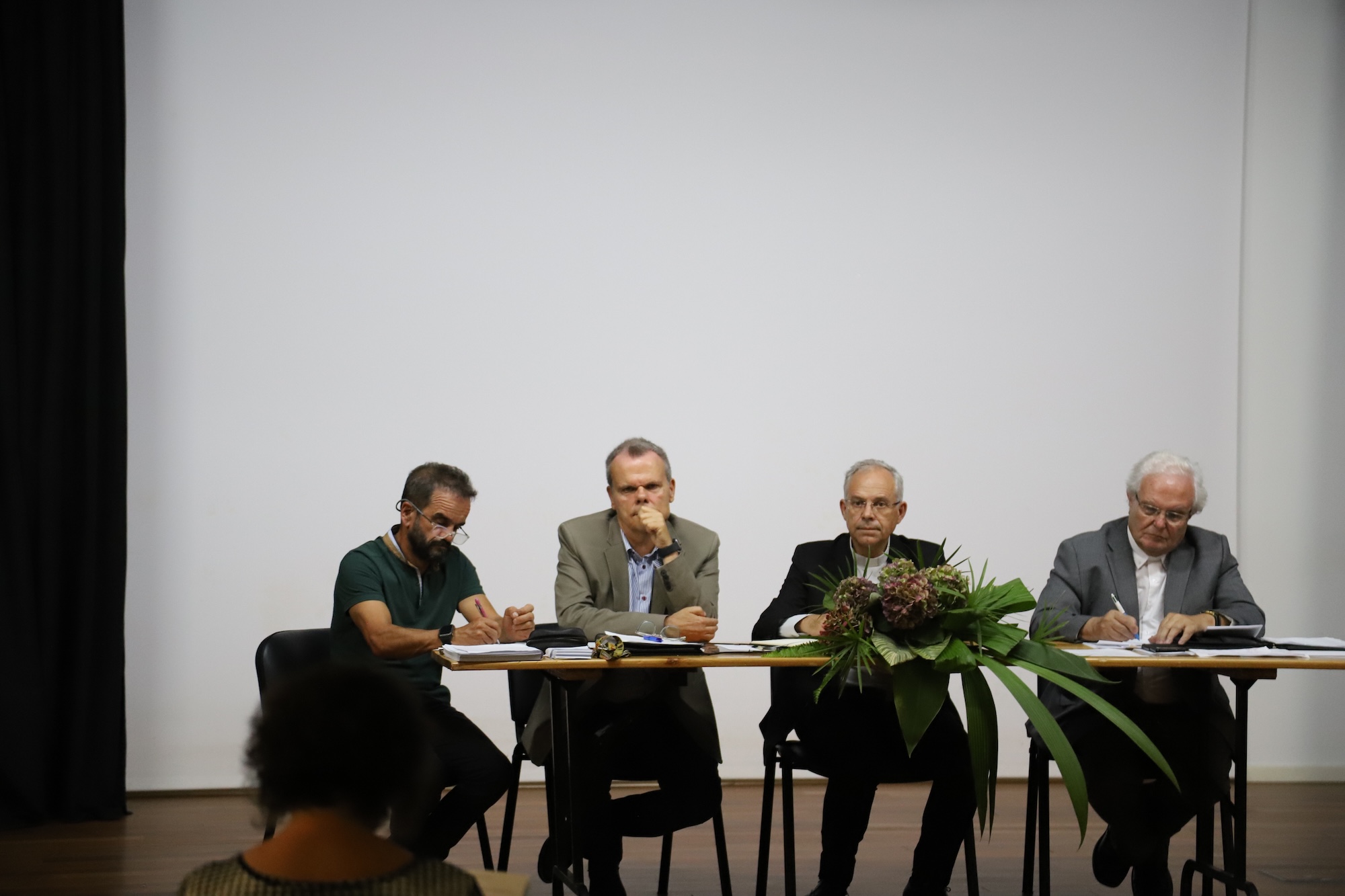 Bispo Armando Esteves Domingues no Conselho Pastoral Flores, outubro 2024. Foto Igreja Açores