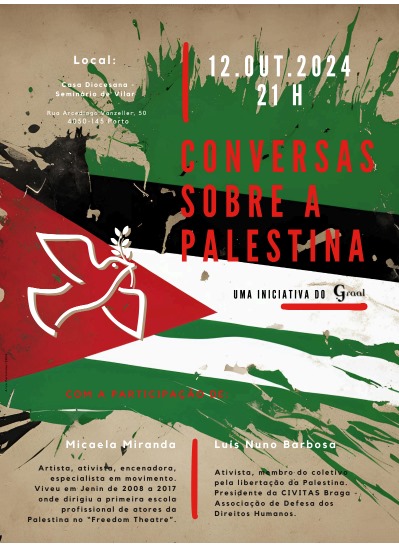 O cartaz da iniciativa do Graal