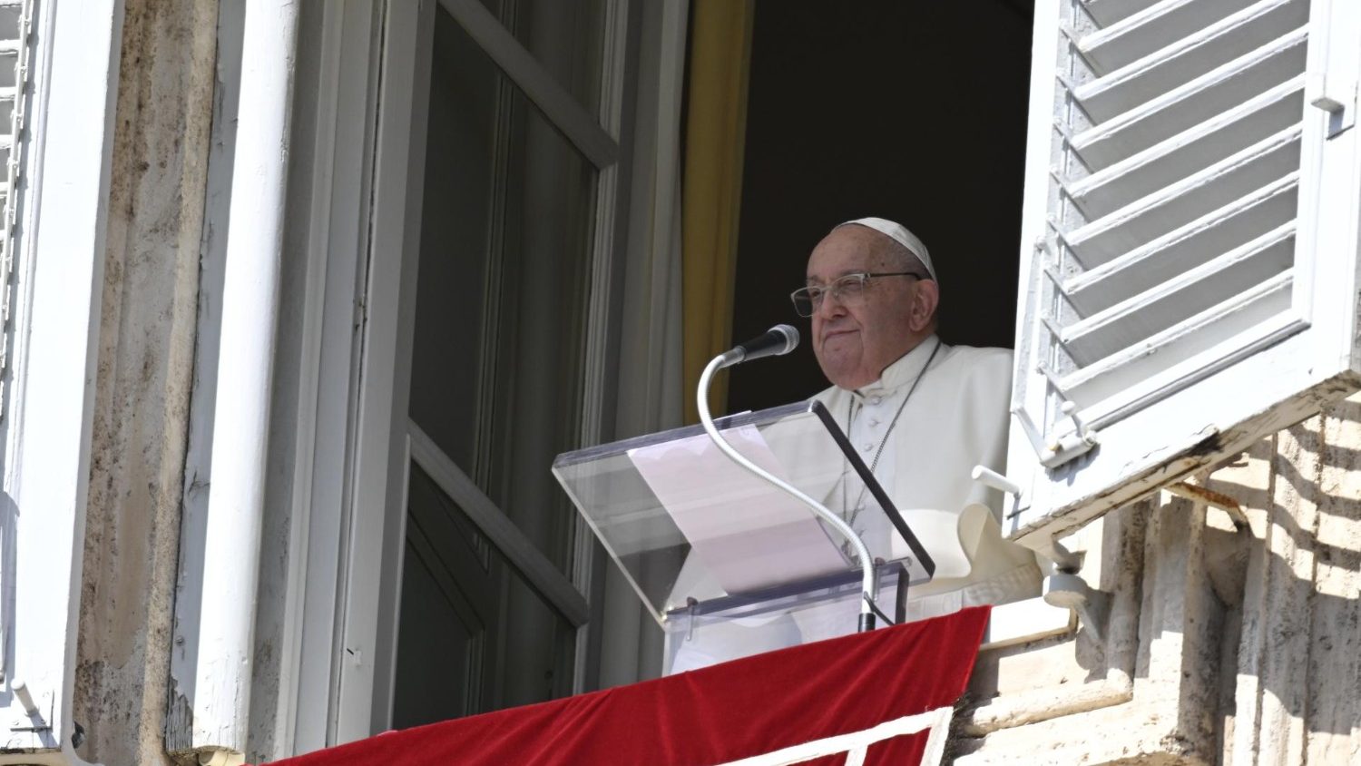 O Papa apelou este domingo a um cessar-fogo “imediato” no Médio Oriente. Foto © Vatican Media via Ecclesia.