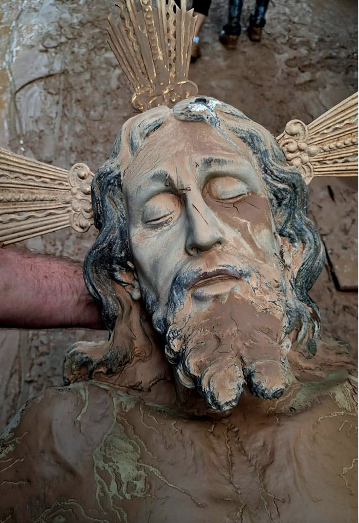 Cristo morto, Inundações, Espanha, Paiporta, Valência