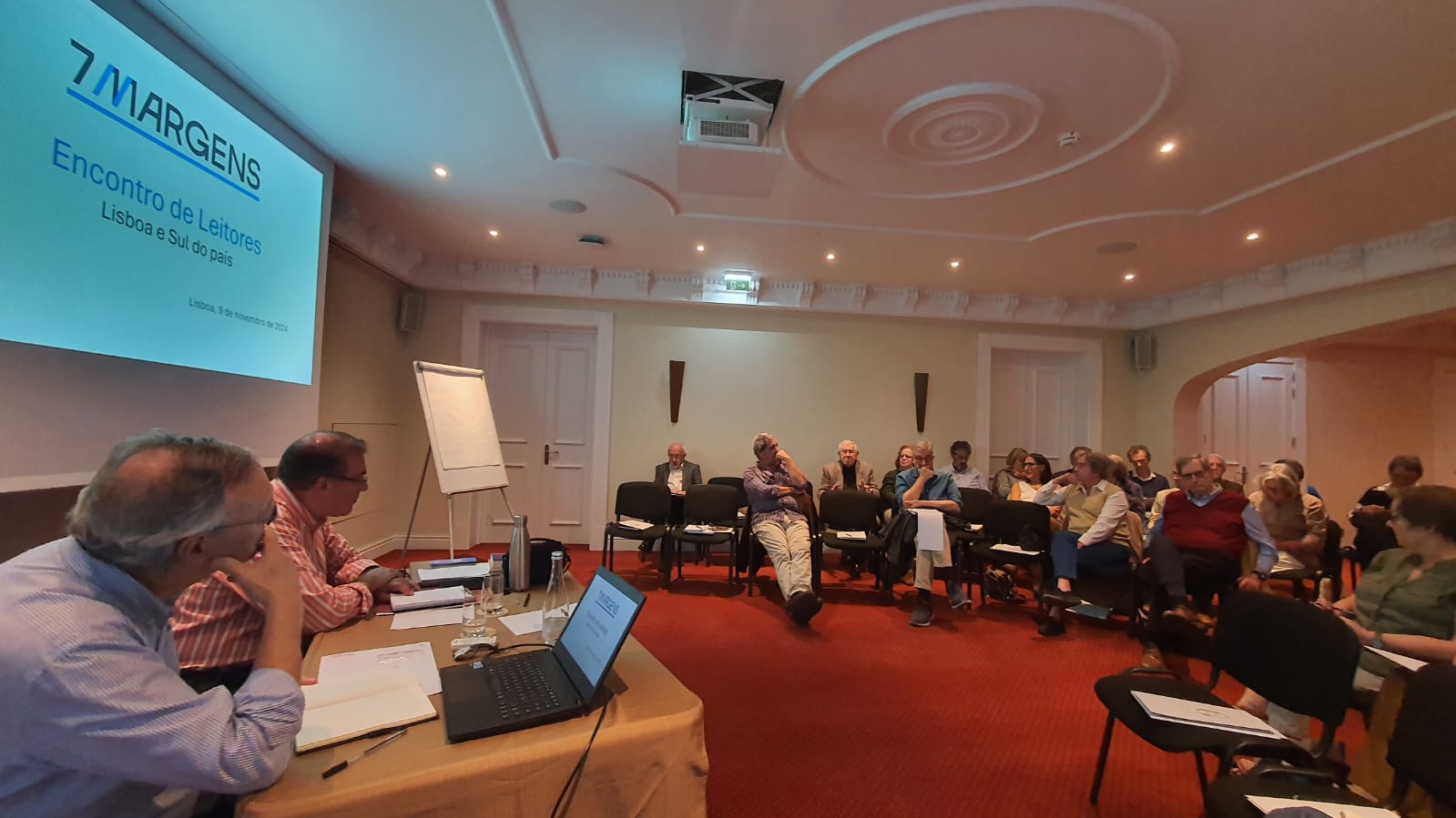 Encontro de leitores 7MARGENS em Lisboa, 9 de novembro 2024. Foto Clara Raimundo