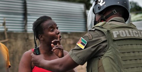 Manifestação em Maputo, 31 outubro 2024. Foto reproduzida a partir da conta de instagram de Luisa Nhantumbo
