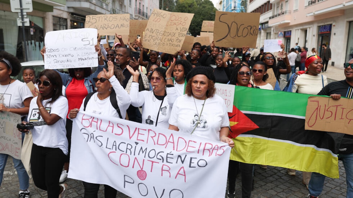 Polícia tem atuado de forma violenta contra protestos pacíficos em Moçambique. Foto © CDD Moçambique https://cddmoz.org