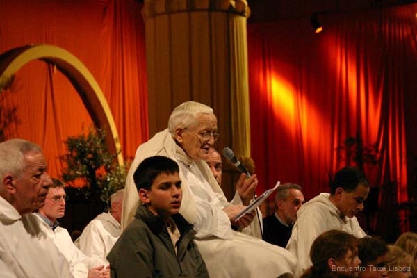 Irmão Roger de Taizé em Lisboa, Dezembro 2004