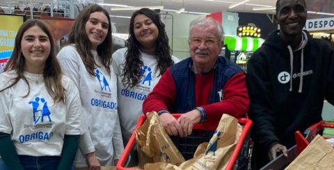 Clientes de supermercados doam 2.213 toneladas de alimentos Campanha Banco Alimentar contra a Fome dezembro 2024. Foto BA