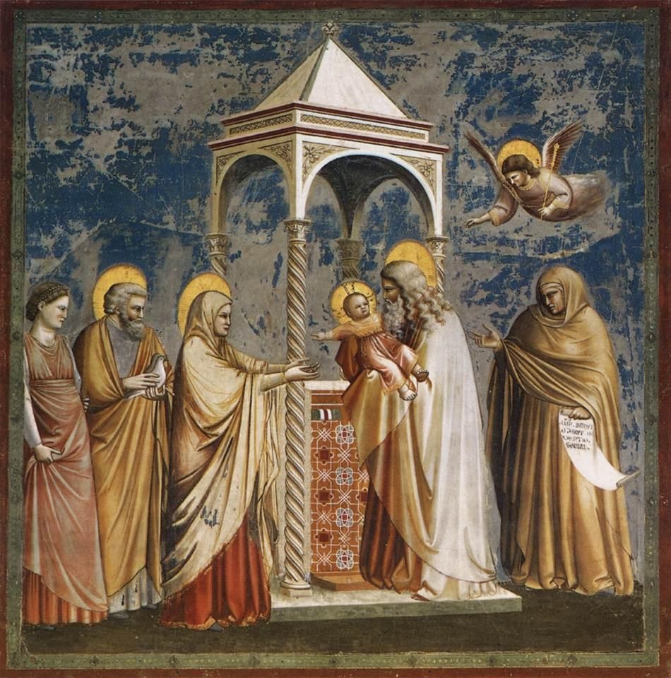 Giotto. Apresentação de Jesus no Templo