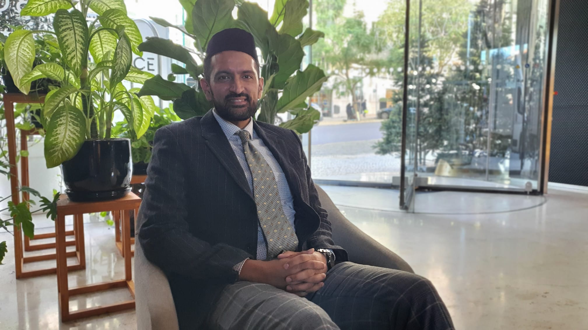 Imam Marwan Gill fotografado em Lisboa, 4 dezembro 2024. Foto Clara Raimundo B