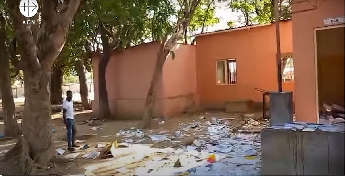 Moçambique. Destruição. Arquidiocese de Nampula