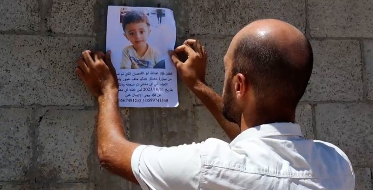 UN NewsZiad Taleb Abdullah Abu Al-Qumsan perdeu o filho no conflito iniciado em 7 de outubro de 2023