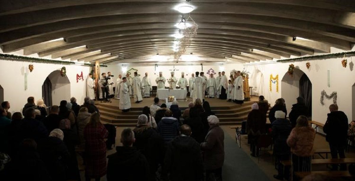 Kiev. Ucrânia. Missa de Natal