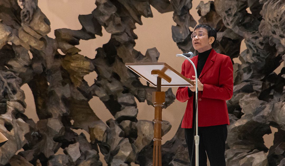 Jornalista Maria Ressa, Nobel da Paz: A esperança vem da ação