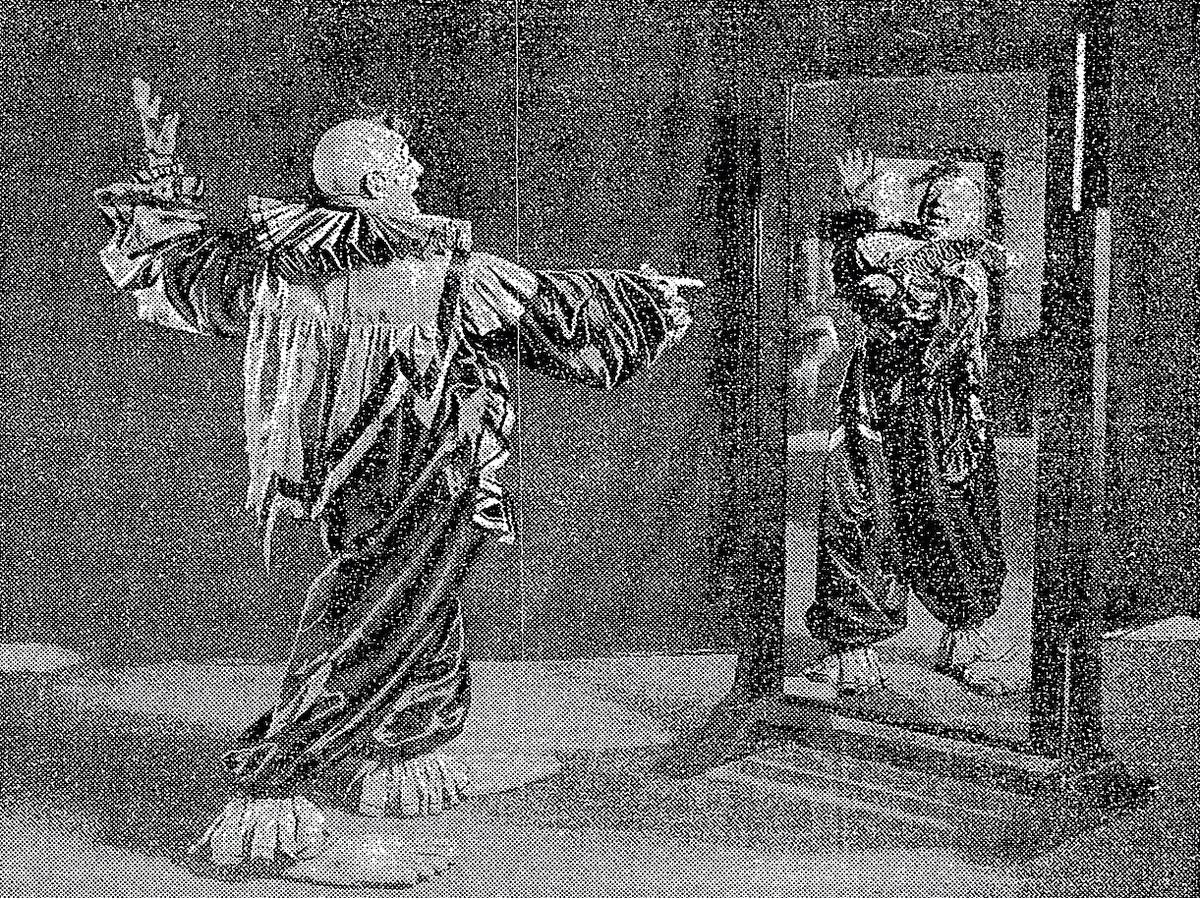 Imagem de publicidade de Lon Chaney em ''Laugh, Clown, Laugh''. Foto © MGM, Public domain, via Wikimedia Commons.