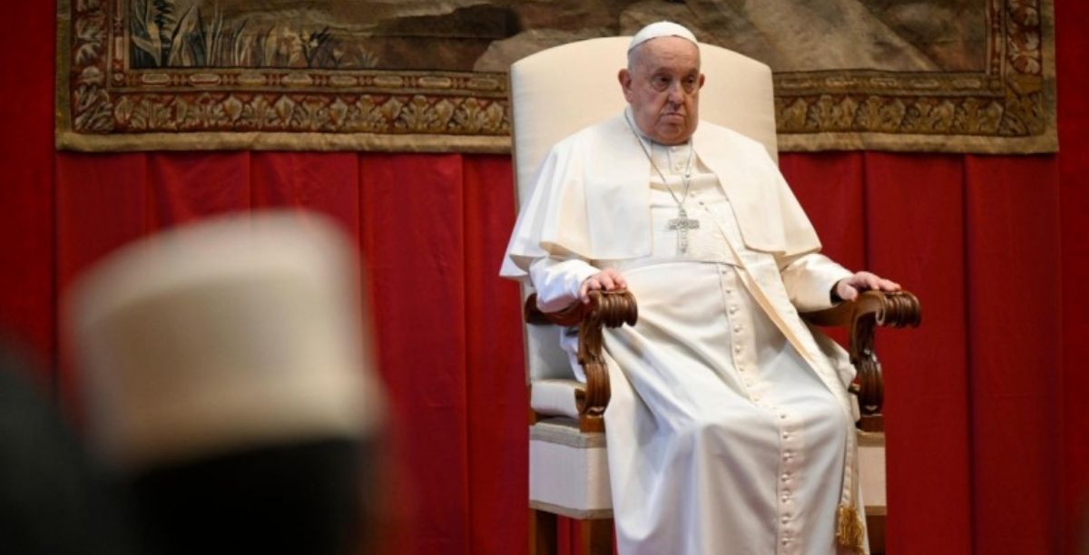 Papa Francisco na audiencia com diplomatas,9 janeiro 2025. Foto Vatican media (1)