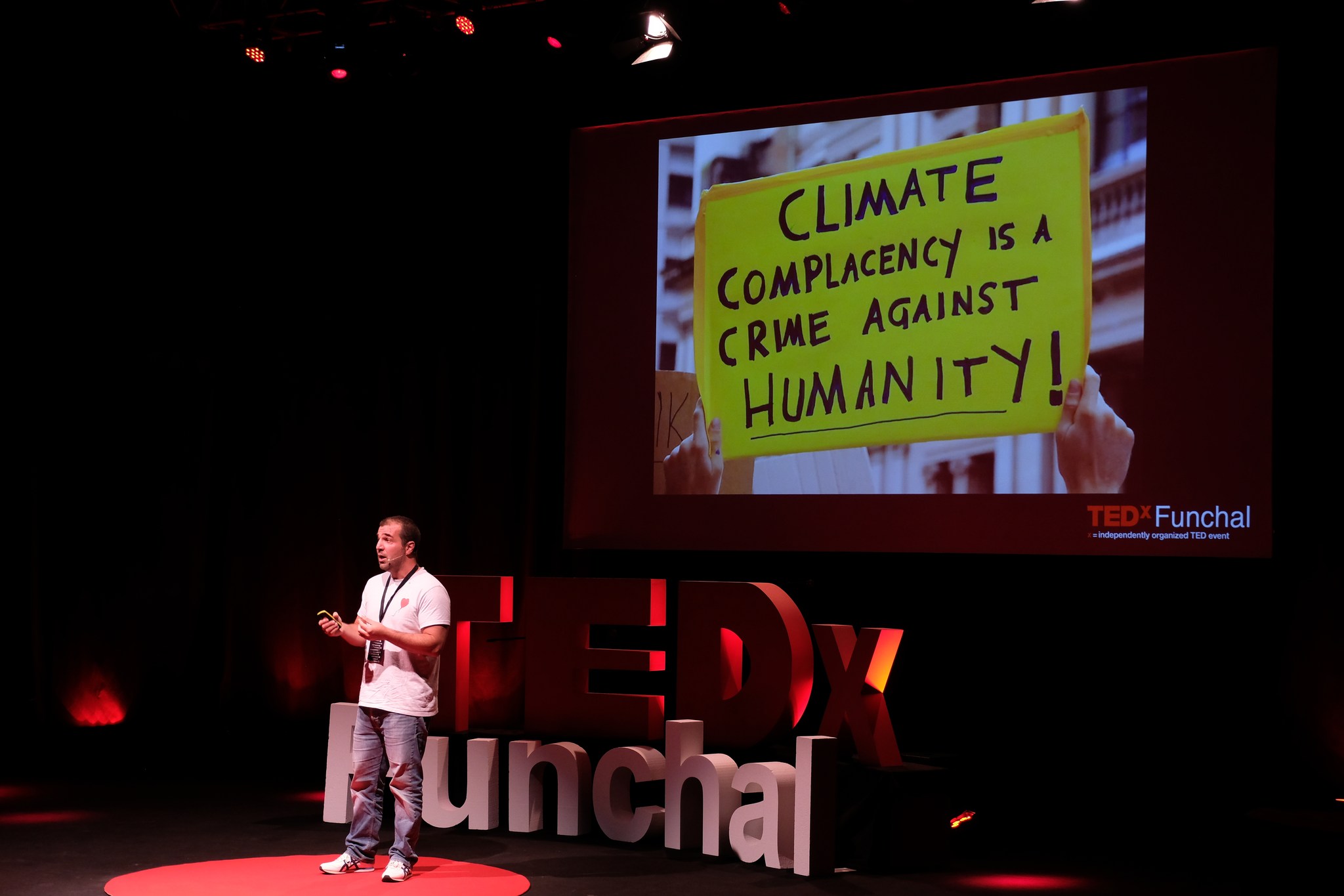 Gustavo Carona durante o TEDxFunchal, setembro 2024. Foto DR