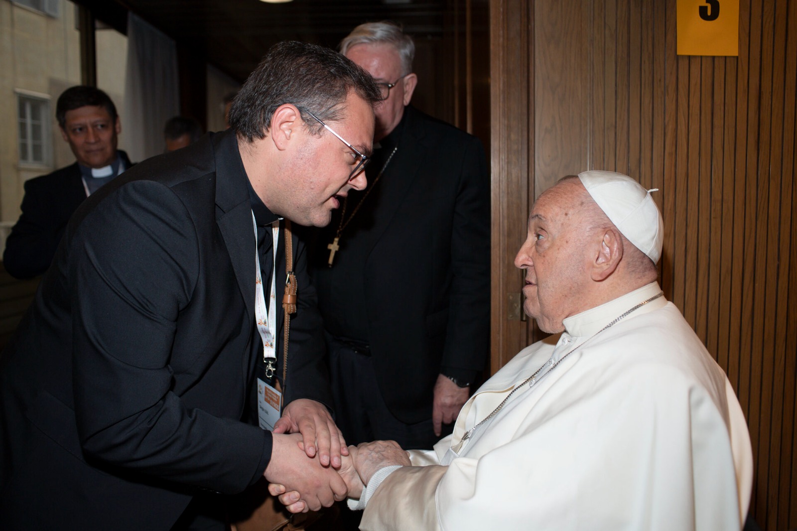 foto padre sérgio leal com Papa Francisco DR