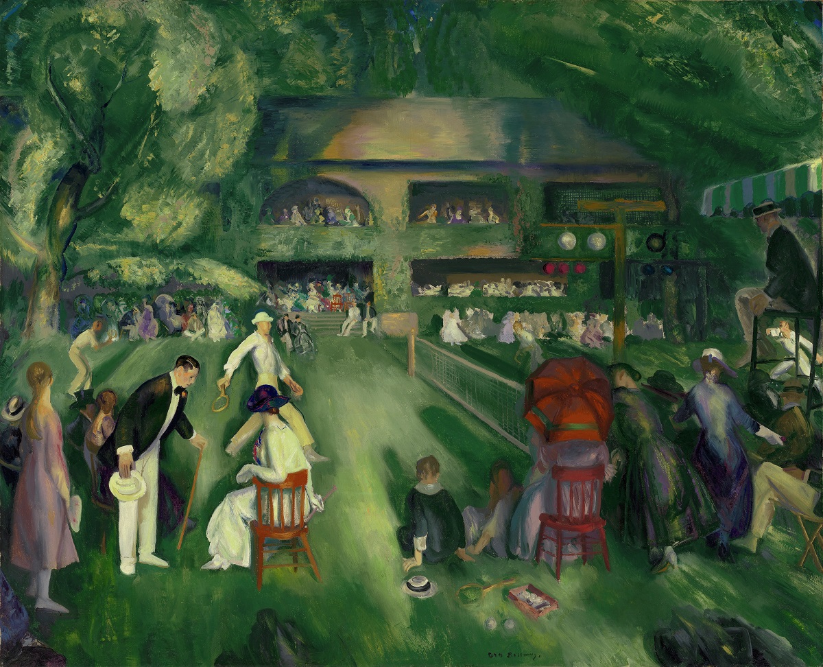 Tennis at Newport. George Ballows. Virginia Museum of Fine Arts)