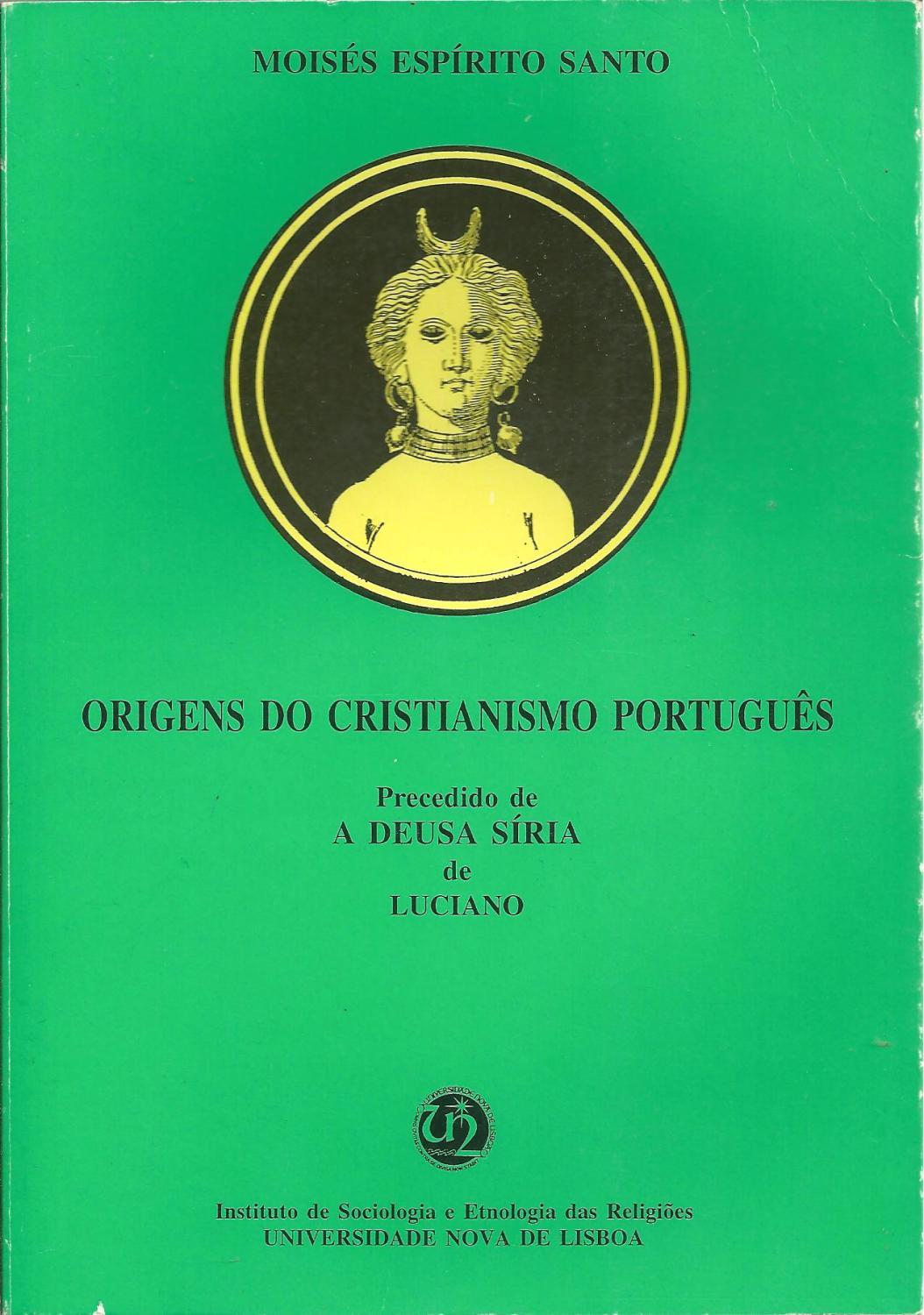 Capa do livro Origens do Cristianismo Português, de Moisés Espírito Santo