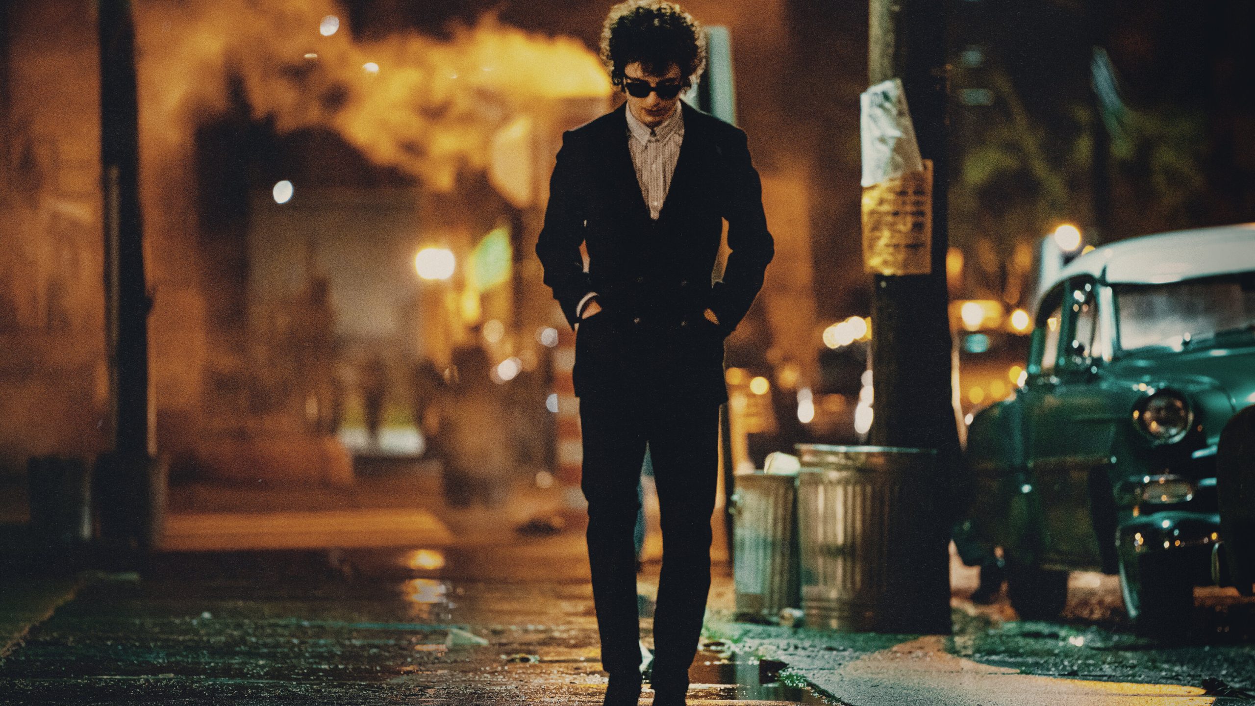 Timothée Chalamet em A Complete Unknown, como Bob Dylan. Foto: Direitos reservados