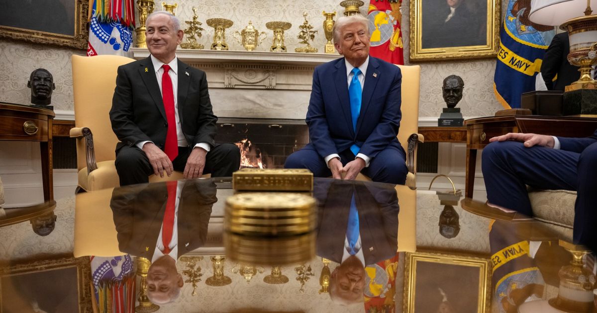 Benjamin Netanyahu e Donald Trump na Casa Branca, em 7 de abril de 2025. Foto The White House ©