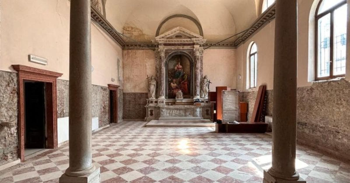 O pavilhão localizar-se-á no antigo oratório de Santa Maria Auxiliadora, que será restaurado. Foto DR O pavilhão localizar-se-á no antigo oratório de Santa Maria Auxiliadora, que será restaurado. Foto DR