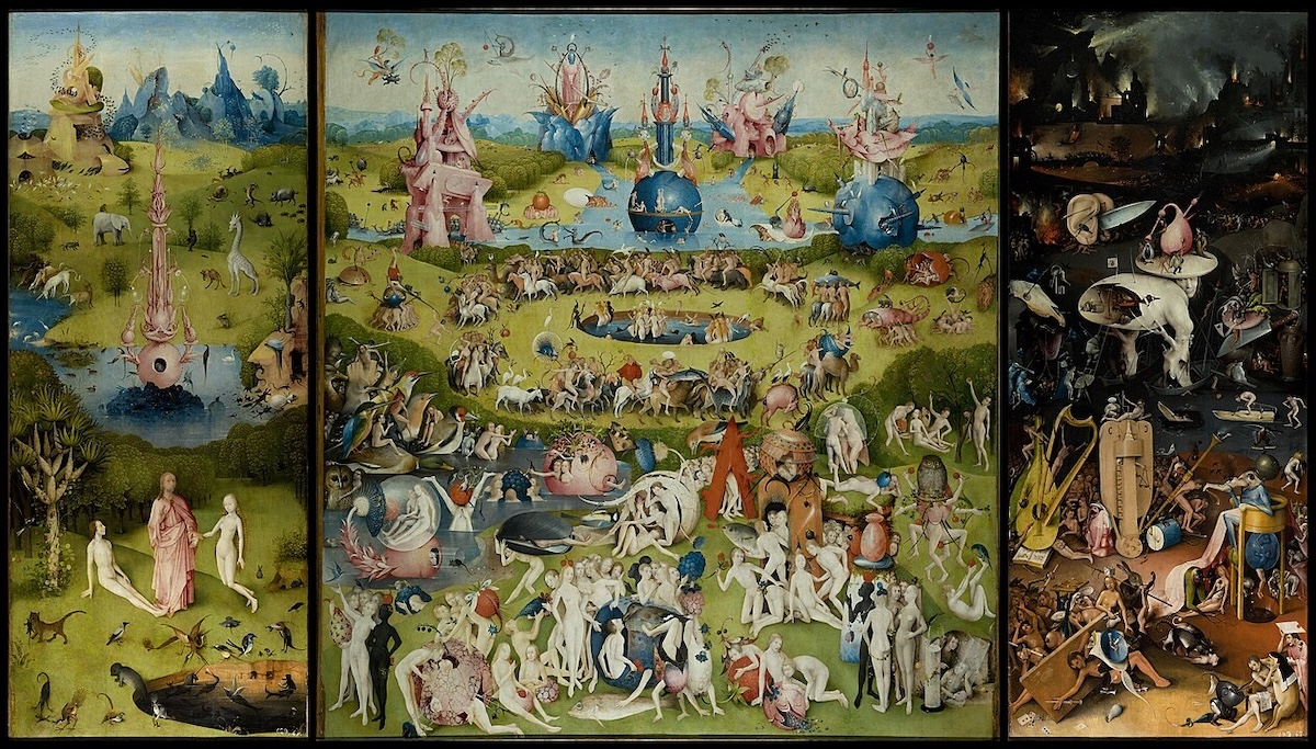 Hieronymus Bosch, "O Jardim das Delícias Terrestres", Paraíso, Arte, Pintura